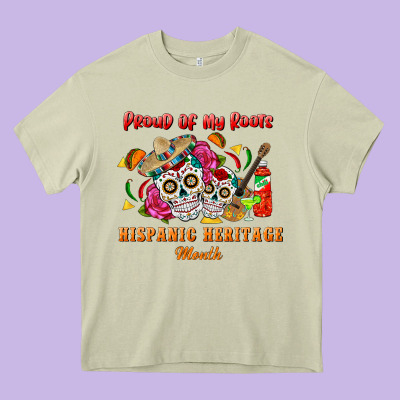 Proud Of My Roots Heavy Core Tee Designed By Bundleandbundleshop