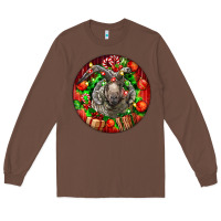 Chestnut christmas navajo churro sheep Long Sleeve Tee - LillyAllenDesigns