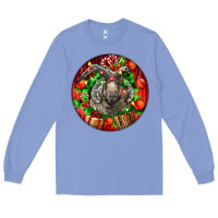 Colony Blue christmas navajo churro sheep Long Sleeve Tee - LillyAllenDesigns