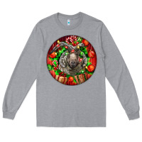 Heather Grey christmas navajo churro sheep Long Sleeve Tee - LillyAllenDesigns