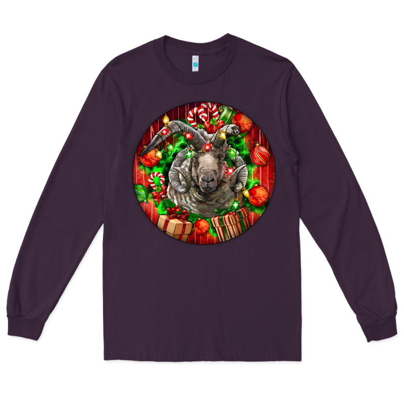 Christmas Navajo Churro Sheep Long Sleeve Tee by LillyAllenDesigns | Teevron