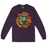 Plum christmas navajo churro sheep Long Sleeve Tee - LillyAllenDesigns