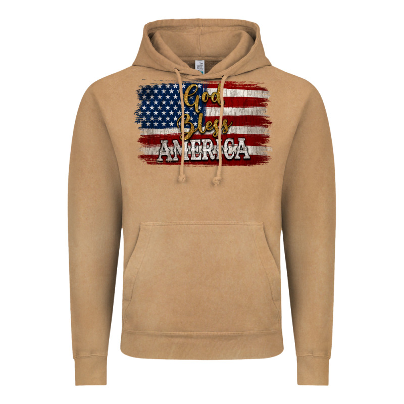God Bless America Distressed Flag Vintage Hoodie by Jasminsmagicworld | Teevron