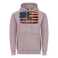Vintage Zinc God Bless America Distressed Flag Vintage Hoodie - Jasminsmagicworld
