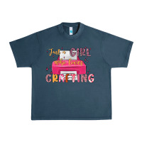 Midnight Navy just a girl who loves crafting Urban Heavy Tee - MaliasSmallBusiness