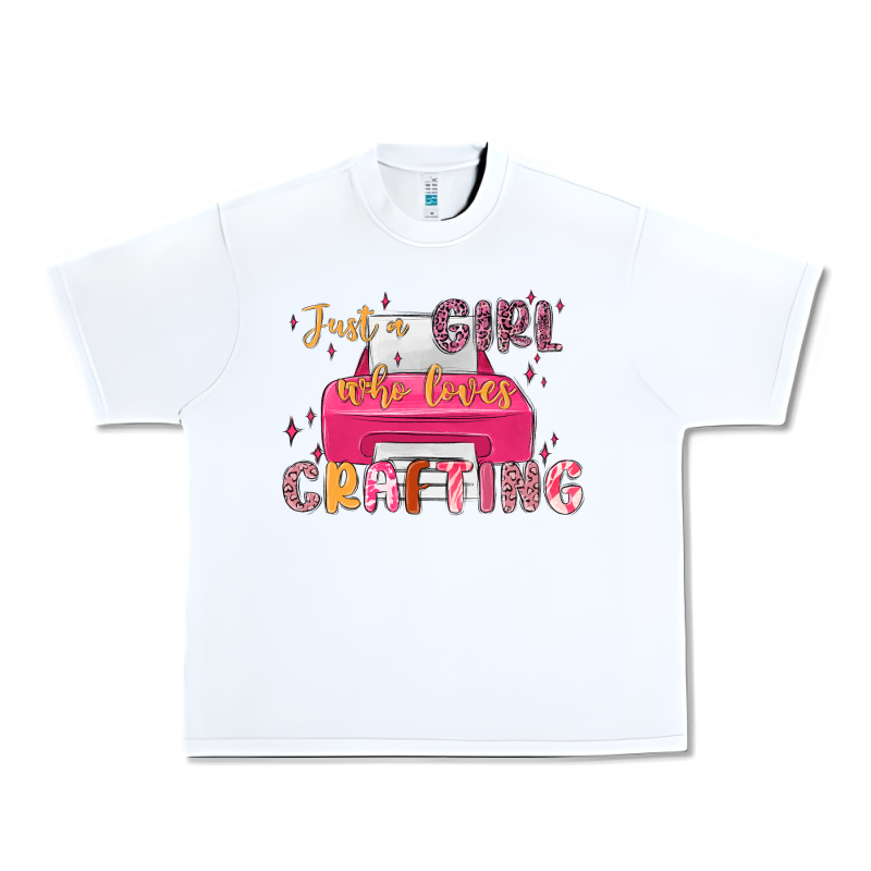 Just A Girl Who Loves Crafting Urban Heavy Tee by MaliasSmallBusiness | Teevron
