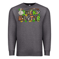 Charcoal Heather Lucky hunter St. Patrick's Day Premium Sweatshirt - OliviaCreatesArt
