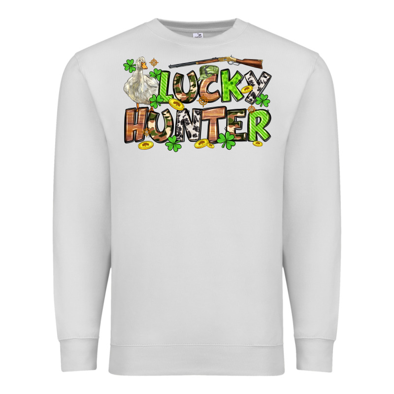 Lucky Hunter St. Patrick's Day Premium Sweatshirt by OliviaCreatesArt | Teevron