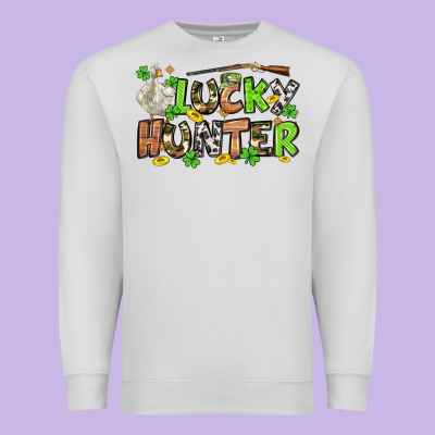 Lucky Hunter St. Patrick's Day Premium Sweatshirt Designed By Oliviacreatesart