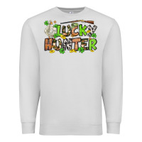 Dove Grey Lucky hunter St. Patrick's Day Premium Sweatshirt - OliviaCreatesArt