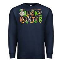 Navy Lucky hunter St. Patrick's Day Premium Sweatshirt - OliviaCreatesArt