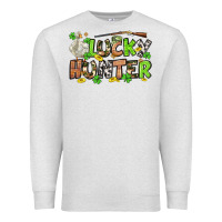 Oatmeal Heather Lucky hunter St. Patrick's Day Premium Sweatshirt - OliviaCreatesArt