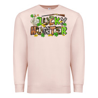 Pale Pink Lucky hunter St. Patrick's Day Premium Sweatshirt - OliviaCreatesArt
