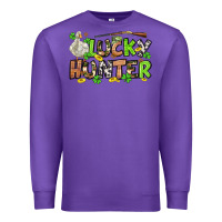Purple Lucky hunter St. Patrick's Day Premium Sweatshirt - OliviaCreatesArt