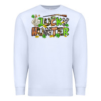 White Lucky hunter St. Patrick's Day Premium Sweatshirt - OliviaCreatesArt