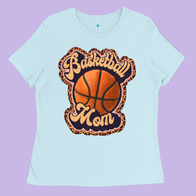 Basketball Mom Ladies Tee Designed By Jahusdesignshop