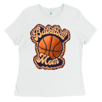 White basketball mom Ladies Tee - JahusDesignShop