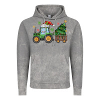 Cloud Rock christmas tractor Vintage Hoodie - MaliasSmallBusiness