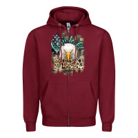 Burgundy Born to be free 4th of july Zipper Hoodie - HowdyJamesFarm