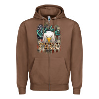 Chestnut Born to be free 4th of july Zipper Hoodie - HowdyJamesFarm