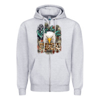 Heather Grey Born to be free 4th of july Zipper Hoodie - HowdyJamesFarm
