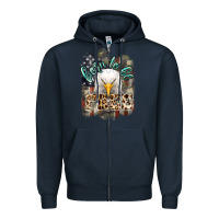 Navy Born to be free 4th of july Zipper Hoodie - HowdyJamesFarm