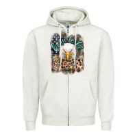 Oatmeal Heather Born to be free 4th of july Zipper Hoodie - HowdyJamesFarm