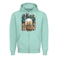 Seafoam Born to be free 4th of july Zipper Hoodie - HowdyJamesFarm