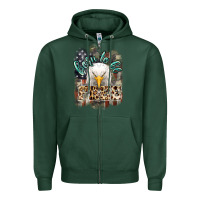 Sports Green Born to be free 4th of july Zipper Hoodie - HowdyJamesFarm