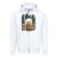 White Born to be free 4th of july Zipper Hoodie - HowdyJamesFarm