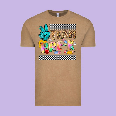 Team Pre K Vintage Tee Designed By Nancycooperartshop