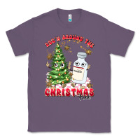 Lavender racn around the christmas tree Classic Tee - MaliasSmallBusiness