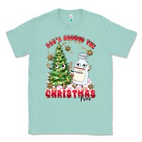 Seafoam racn around the christmas tree Classic Tee - MaliasSmallBusiness
