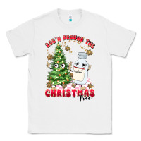 White racn around the christmas tree Classic Tee - MaliasSmallBusiness