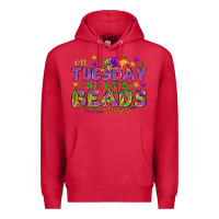 Cardinal On Tuesday we wear beads Premium Hoodie - HowdyJamesFarm