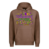Chestnut On Tuesday we wear beads Premium Hoodie - HowdyJamesFarm