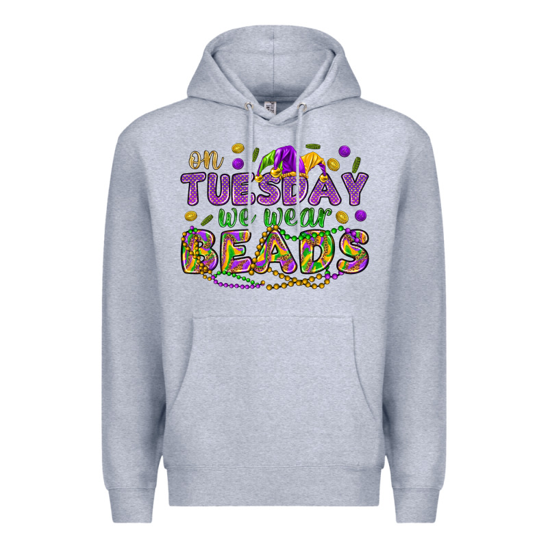 On Tuesday We Wear Beads Premium Hoodie by HowdyJamesFarm | Teevron