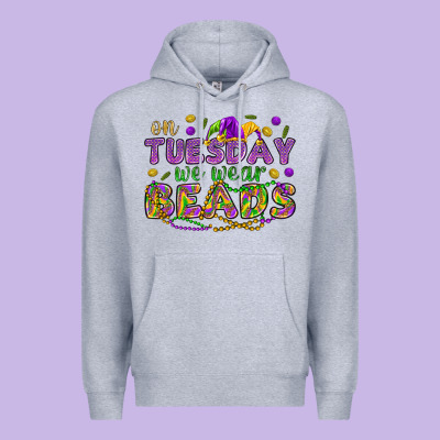 On Tuesday We Wear Beads Premium Hoodie Designed By Howdyjamesfarm