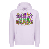 Lilac On Tuesday we wear beads Premium Hoodie - HowdyJamesFarm