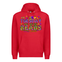 Red On Tuesday we wear beads Premium Hoodie - HowdyJamesFarm