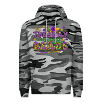 Slate Camo On Tuesday we wear beads Premium Hoodie - HowdyJamesFarm