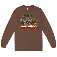 Chestnut merry spinosaurusmas Long Sleeve Tee - LillyAllenDesigns