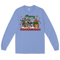 Colony Blue merry spinosaurusmas Long Sleeve Tee - LillyAllenDesigns