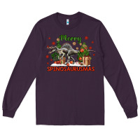 Plum merry spinosaurusmas Long Sleeve Tee - LillyAllenDesigns