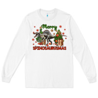 White merry spinosaurusmas Long Sleeve Tee - LillyAllenDesigns