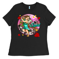 Black cupid with arrows and stars Ladies Tee - AdoDesignShop