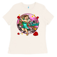 Bone cupid with arrows and stars Ladies Tee - AdoDesignShop