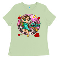 Matcha cupid with arrows and stars Ladies Tee - AdoDesignShop