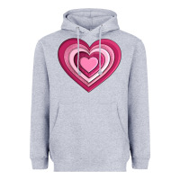 Heather Grey sweet heart olivia Heavyweight Hoodie - OliviaCreatesArt