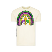Vintage Arctic mardi gras fleur de lis rainbow Vintage Tee - JahusDesignShop